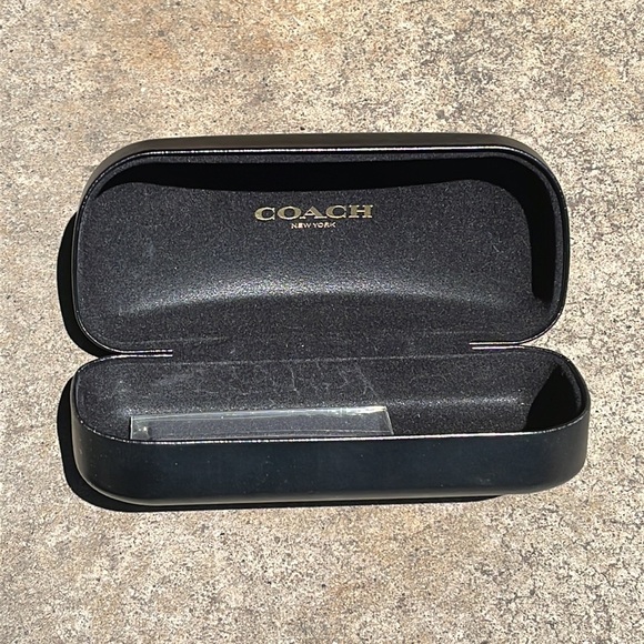 Coach Large Leather Sunglasses Case in Black - Picture 2 of 2
